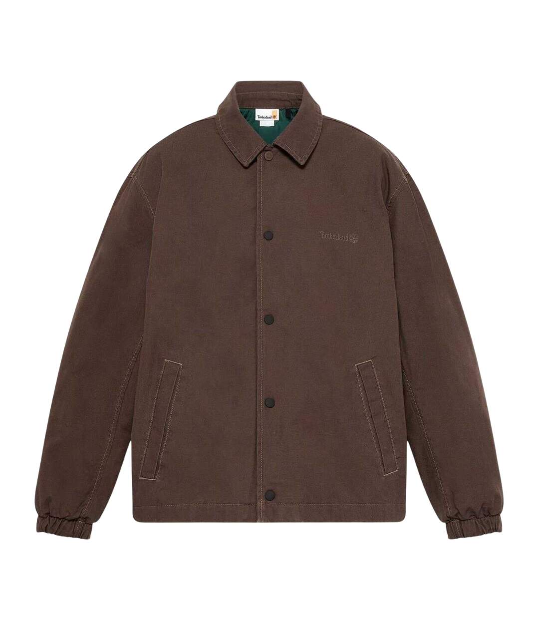Mens Coach Overshirt Chocolate Brown Timberland-3