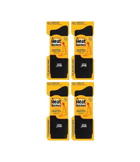 4 Pair Mens Ultra Lite Extra Thin 1.0 TOG Casual Thermal Socks
