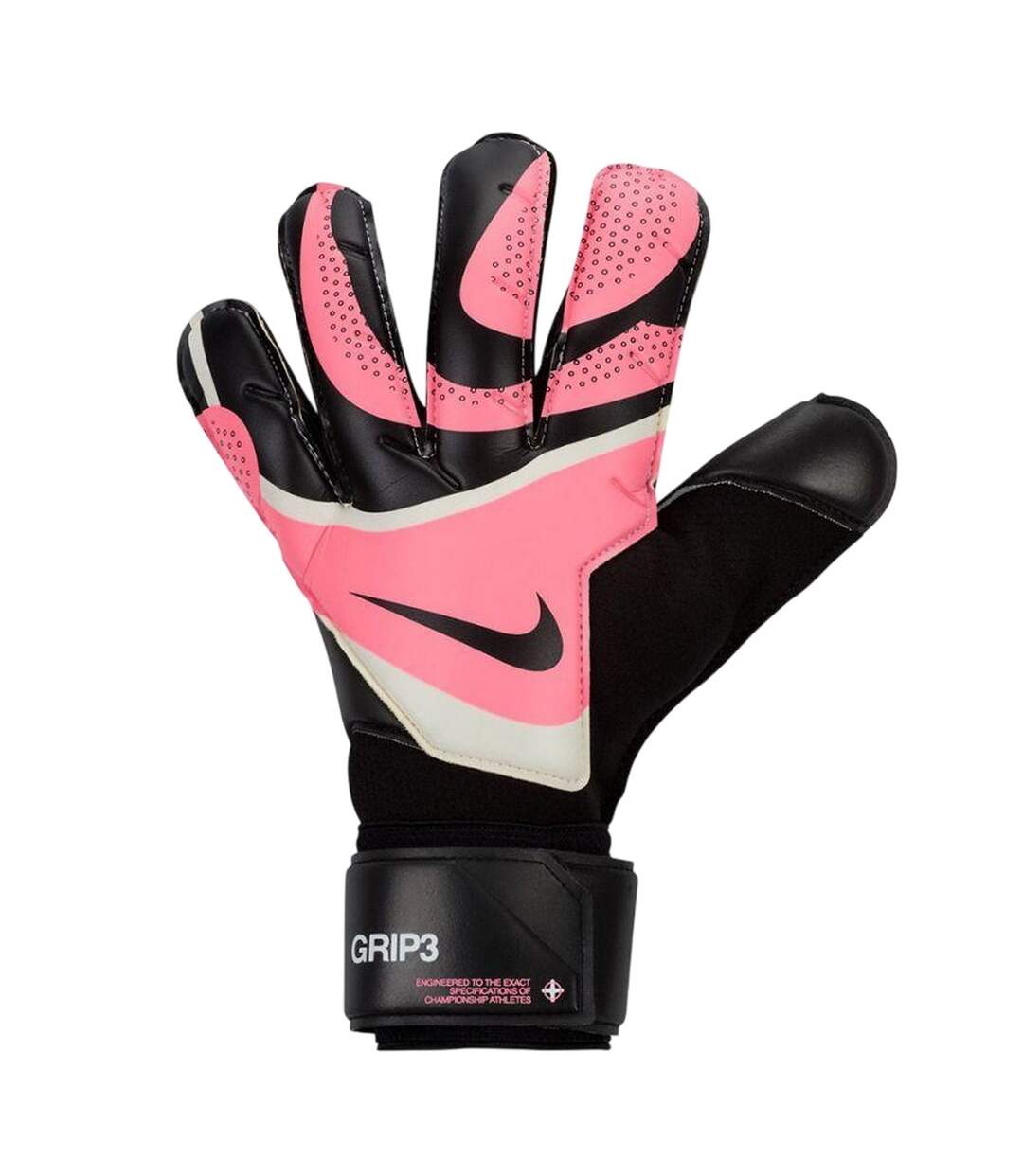 Gants De Gardien De But Grip3 Adulte Rose Noir Nike-1