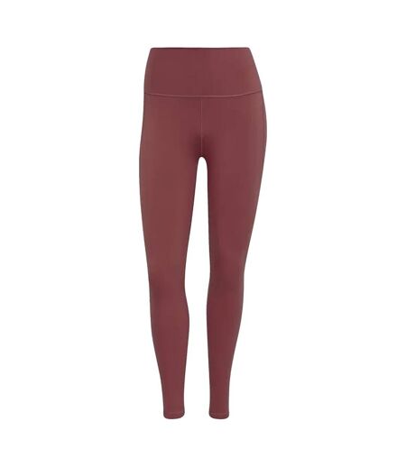 Legging 7/8 femme rouge Adidas