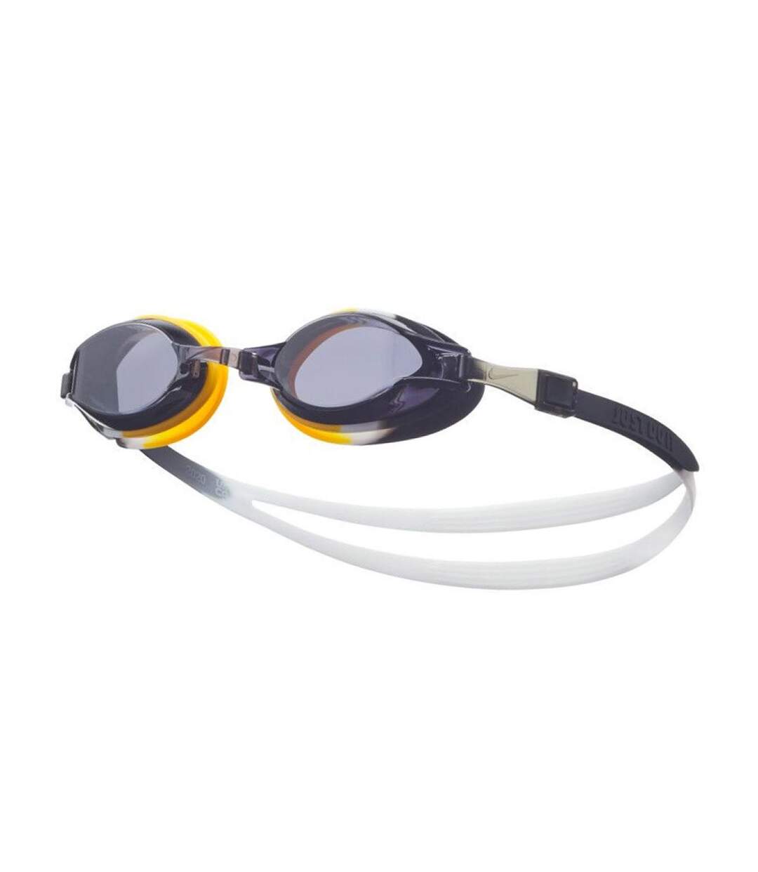 Childrens/kids Catus Swimming Goggles Black Yellow Nike-1