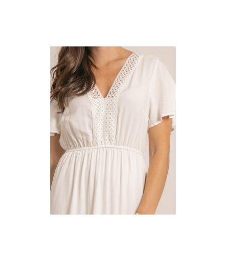 Robe longue avec broderies IREANE - Dona X Lisa