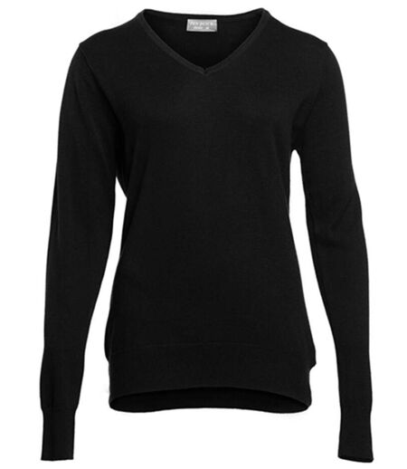 Pull col V - Femme - PK451 - noir