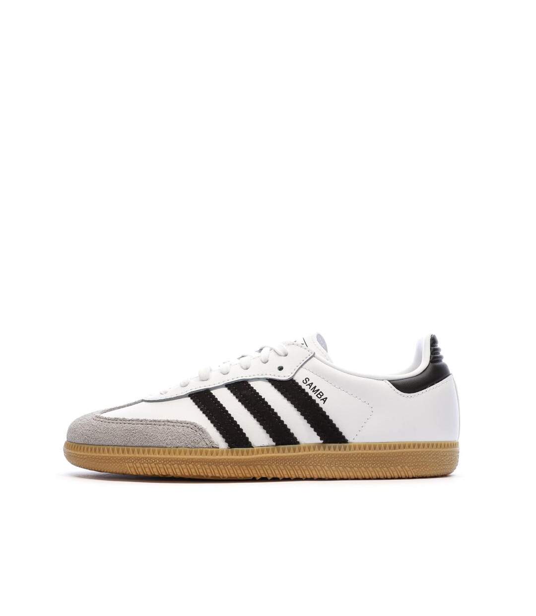 Baskets blanc/marron mixte adidas samba og-1