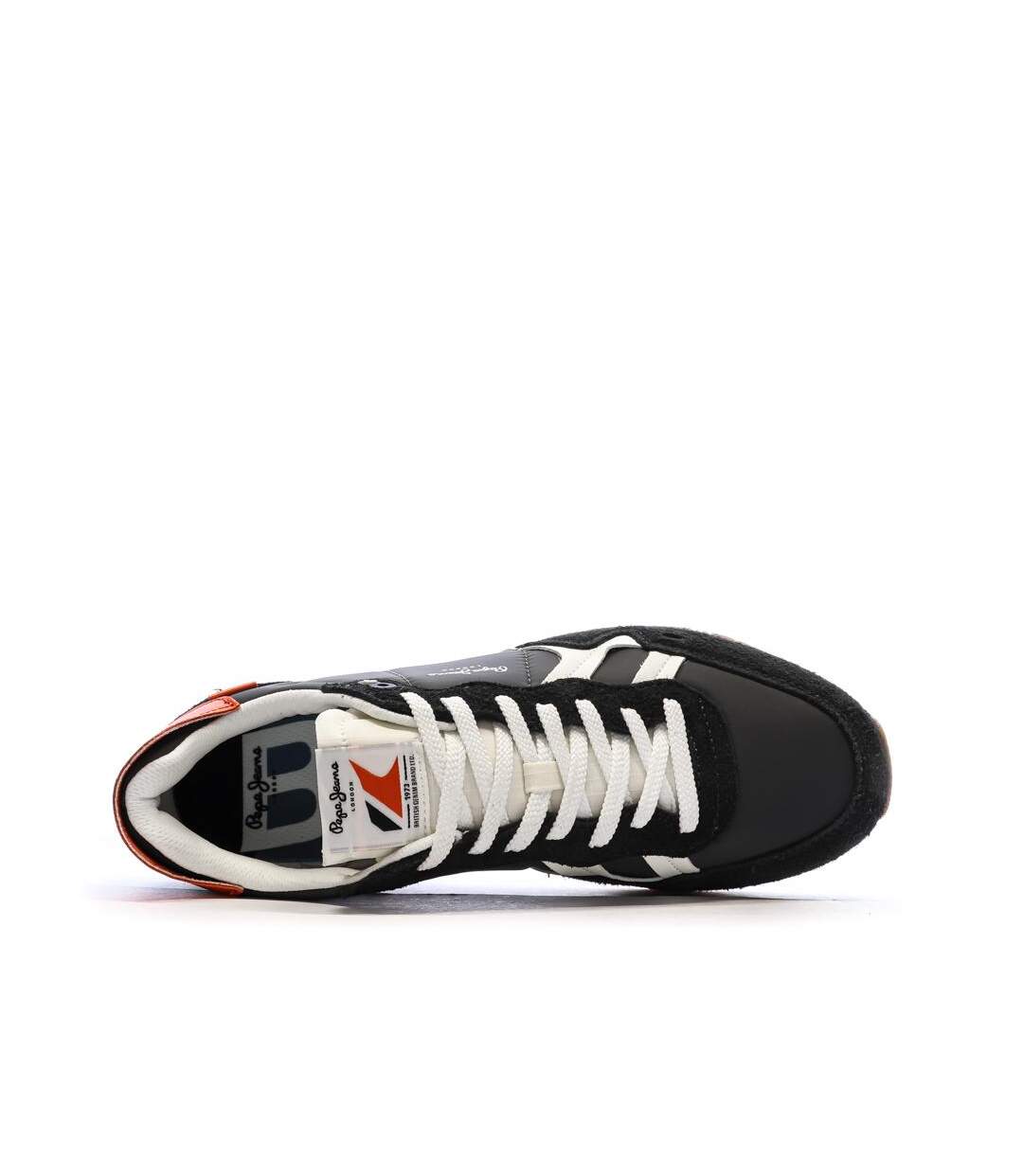 Baskets noir/rouge homme pepe jeans brit fly-4