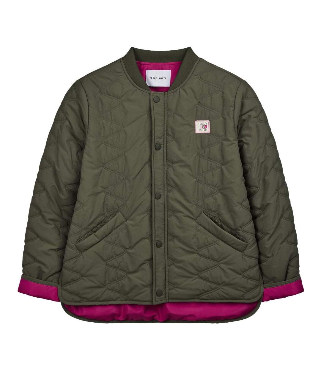 Veste matelassée kaki  femme teddy smith bezra-1