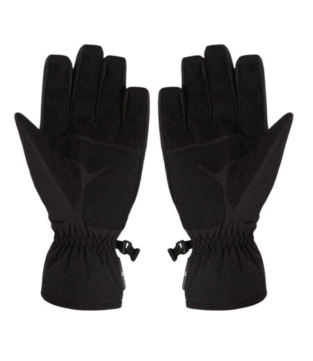 Unisex Adult Wind Resistant Plain Ski Gloves Black Pretty Green