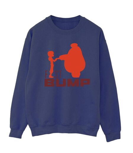 Disney Sweatshirt Big Hero 6 Womens/Ladies Baymax Fist Bump Cutout (Bleu marine) - UTBI11693