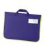 Quadra Enhanced-Viz Book Bag - 4 Liters (Pack of 2) (Purple) (One Size) - UTBC4332