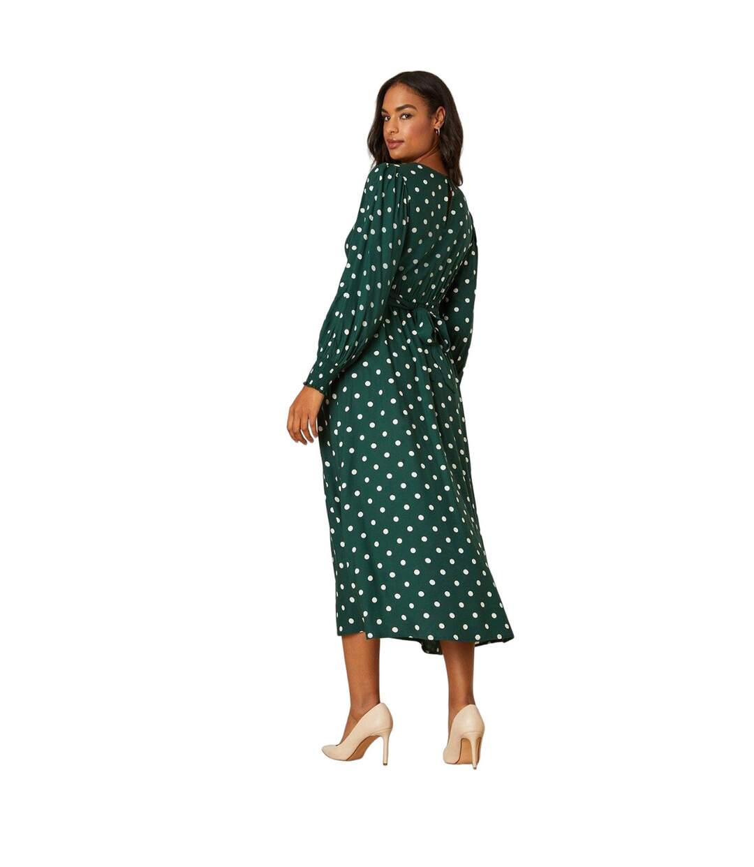 Robe mi-longue femme vert Dorothy Perkins-2