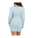 Robe Courte Manches Longues Femme Bleu Foncé Brave Soul-2