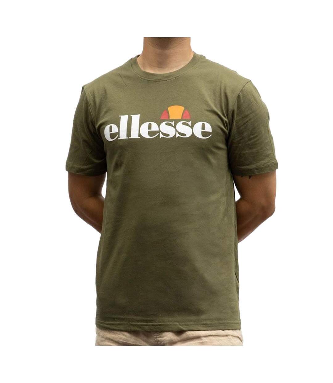 T-Shirt kaki homme ellesse sop23650e-1