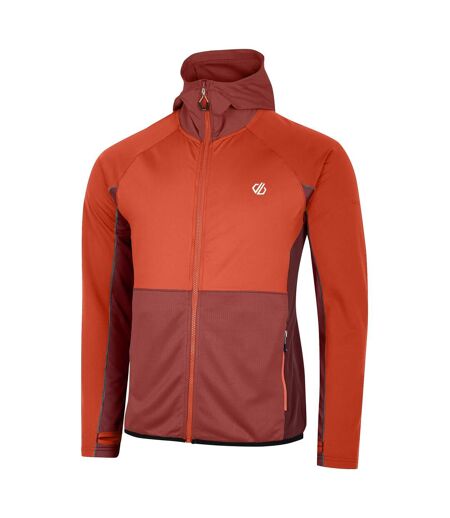 Mens assimlilate ii core stretch midlayer cinnamon/syrah red Dare 2B