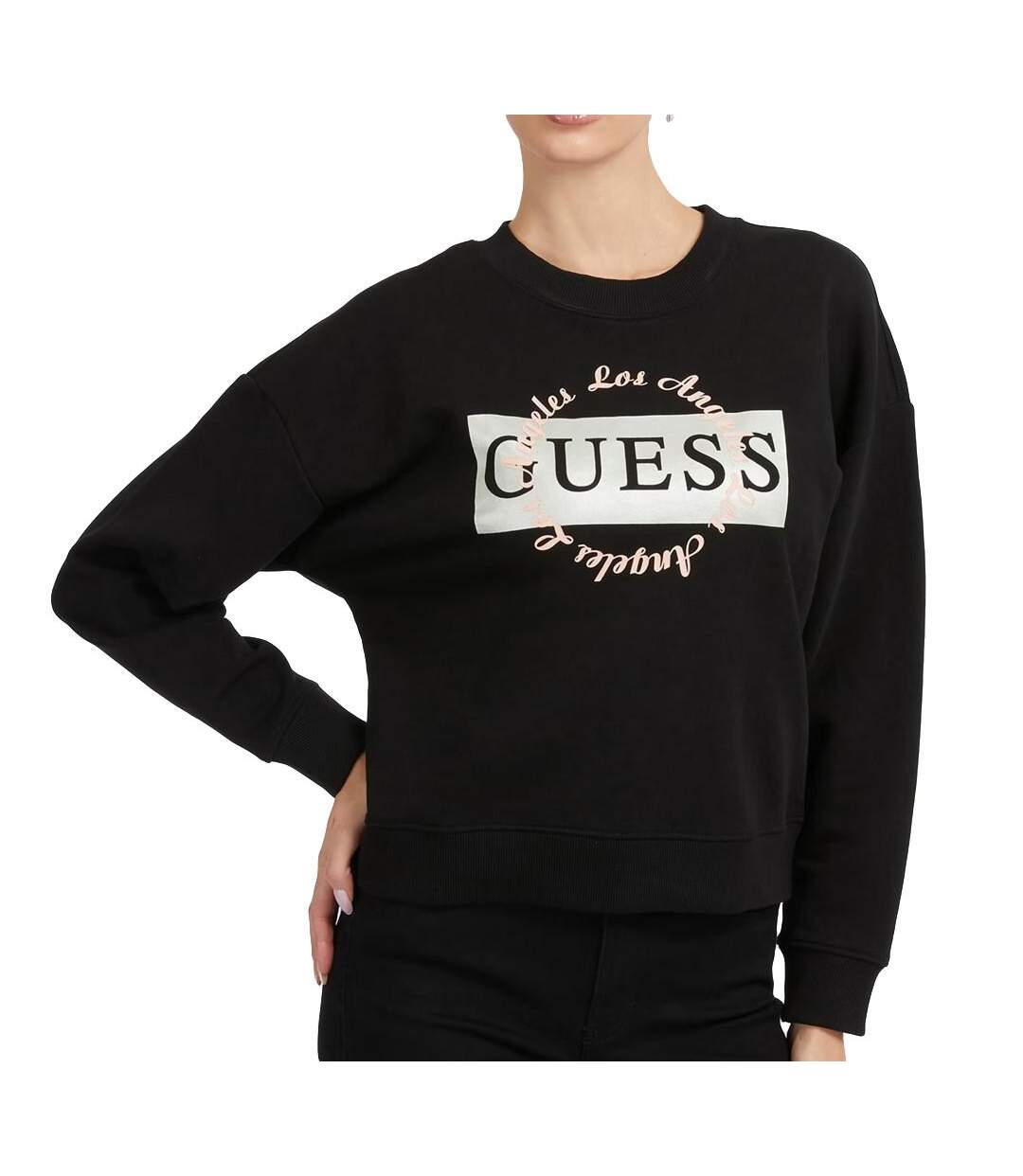 Sweat Noir Femme Guess Deviner - S