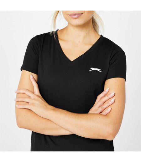 T-shirt Femme Noir Slazenger