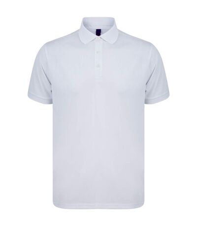 Henbury Unisex Adult Polo Shirt (White)