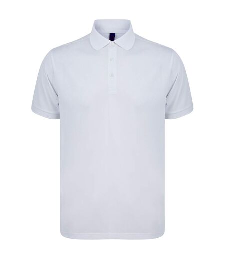 Henbury Unisex Adult Polo Shirt (White)