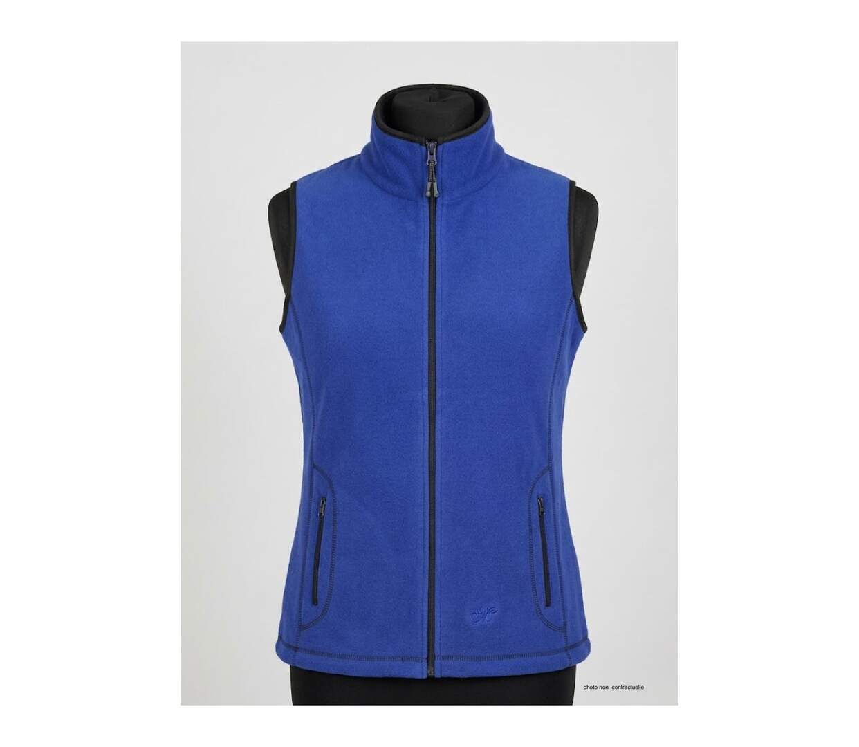 Gilet sans manches en polaire contre-collé BALZAC4 Bleu (Mayflower)-4