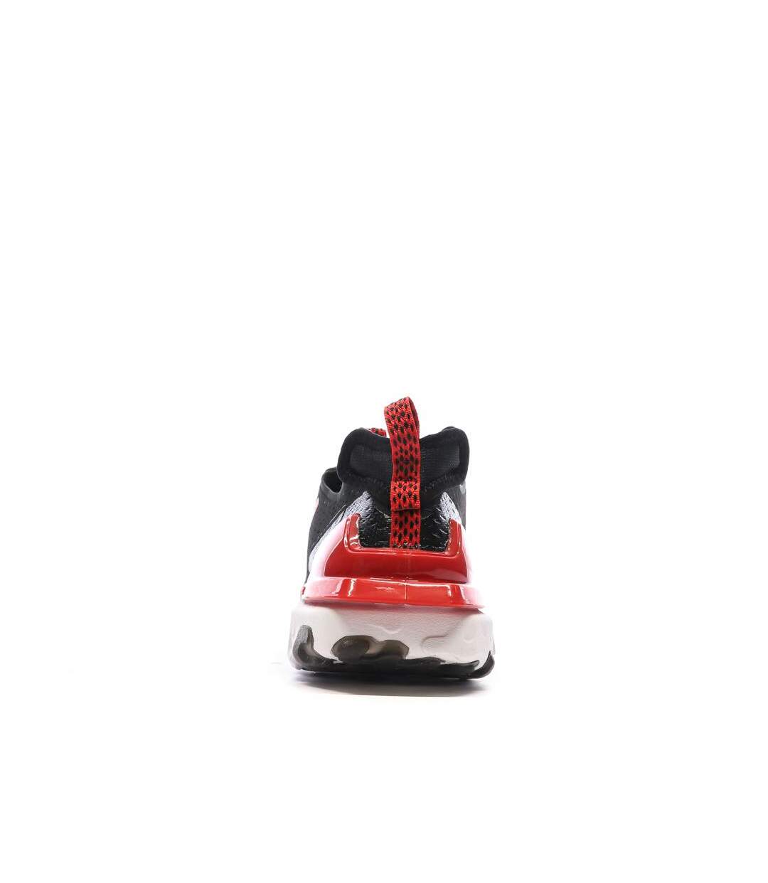 Baskets noires/rouges homme nike react vision-3