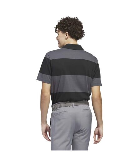 Polo homme noir / gris Adidas
