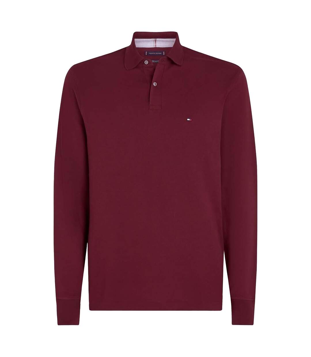 Mens 1985 Collection Long-sleeved Polo Shirt Purple Tommy Hilfiger-1