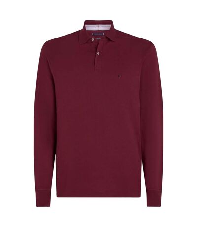 Mens 1985 Collection Long-sleeved Polo Shirt Purple Tommy Hilfiger