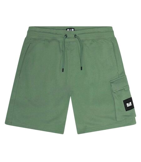 Mens New Carillo Cotton Shorts Mid Green Weekend Offender