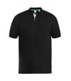 Duke Mens D555 Grant Kingsize Pique Polo Shirt (Black)