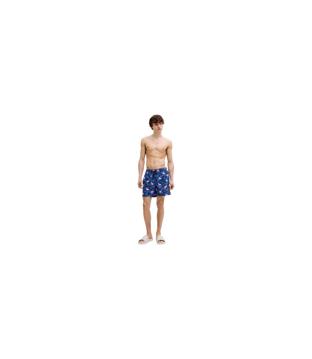 Mens Flamingo Swim Shorts Navy Blazer Jack And Jones-1