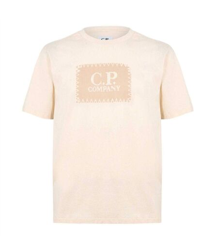 T-shirt Manches Courtes Motif/style Logo Bloc Homme Bleu Clair C.P. Company