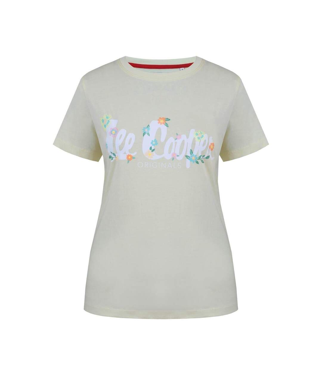 T-shirt Motif/style Floral Classic Femme Citron Lee Cooper-1