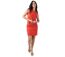 Robe courte cintrée SOLINE terracotta Coton Du Monde-1