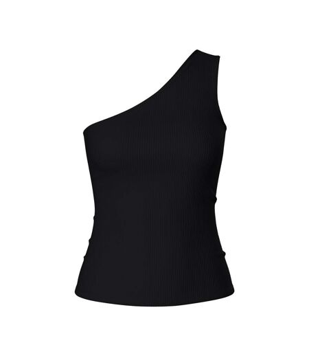 T-Shirt noir femme pieces cruka
