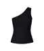 T-Shirt noir femme pieces cruka-2