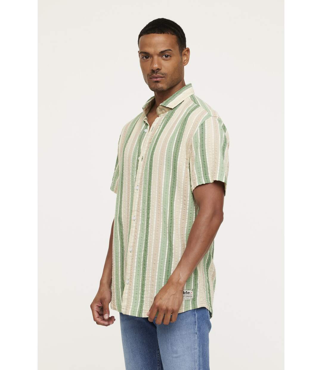 Chemise manches courtes coton relaxed DOMING-2