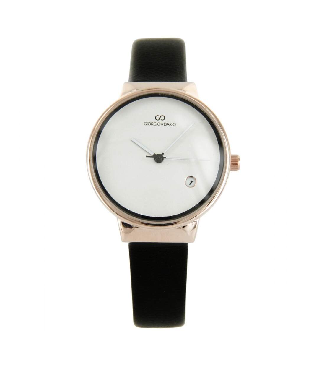 Superbe Montre Femme Dateur Bracelet Noir GIORGIO