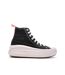 Baskets noir/rose femme converse all star move platform-2