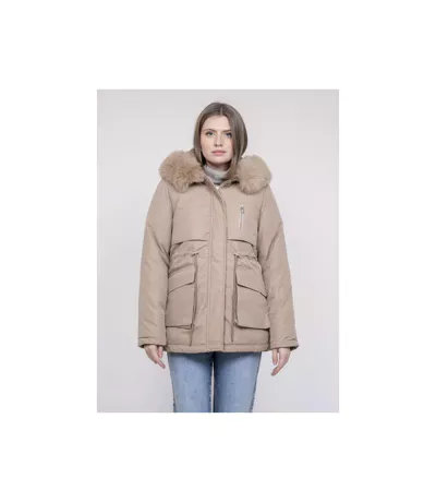 Parka à capuche avec fausse fourrure USMAR - Dona X Lisa