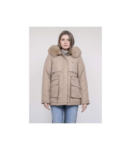 Parka à capuche avec fausse fourrure USMAR - Dona X Lisa