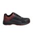 Womens/ladies Footwear Accelerate Safety Shoes Black Traffic Red Mascot-1