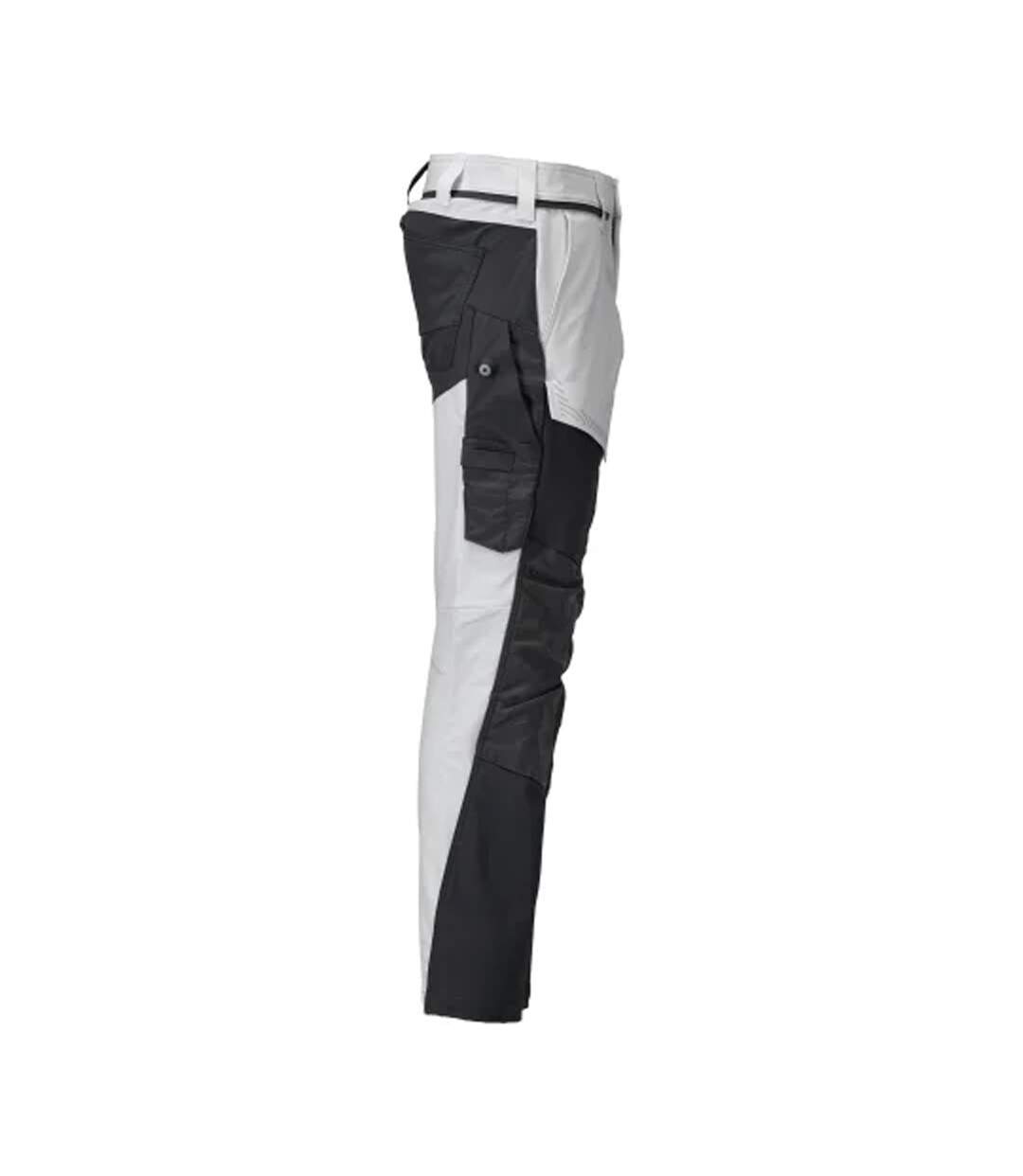 Pantalon De Travail Customised Homme Blanc Gris Pierre Mascot-4