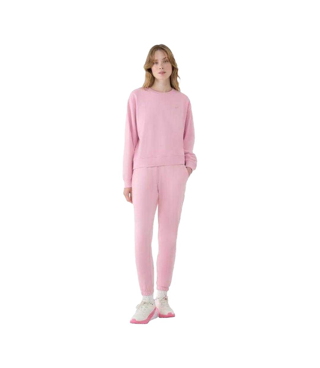 Pantalon De Jogging Cas F1138 Femme Rose 4F-1