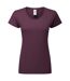 T-shirt Premium Femme Violet Foncé Fruit Of The Loom-1