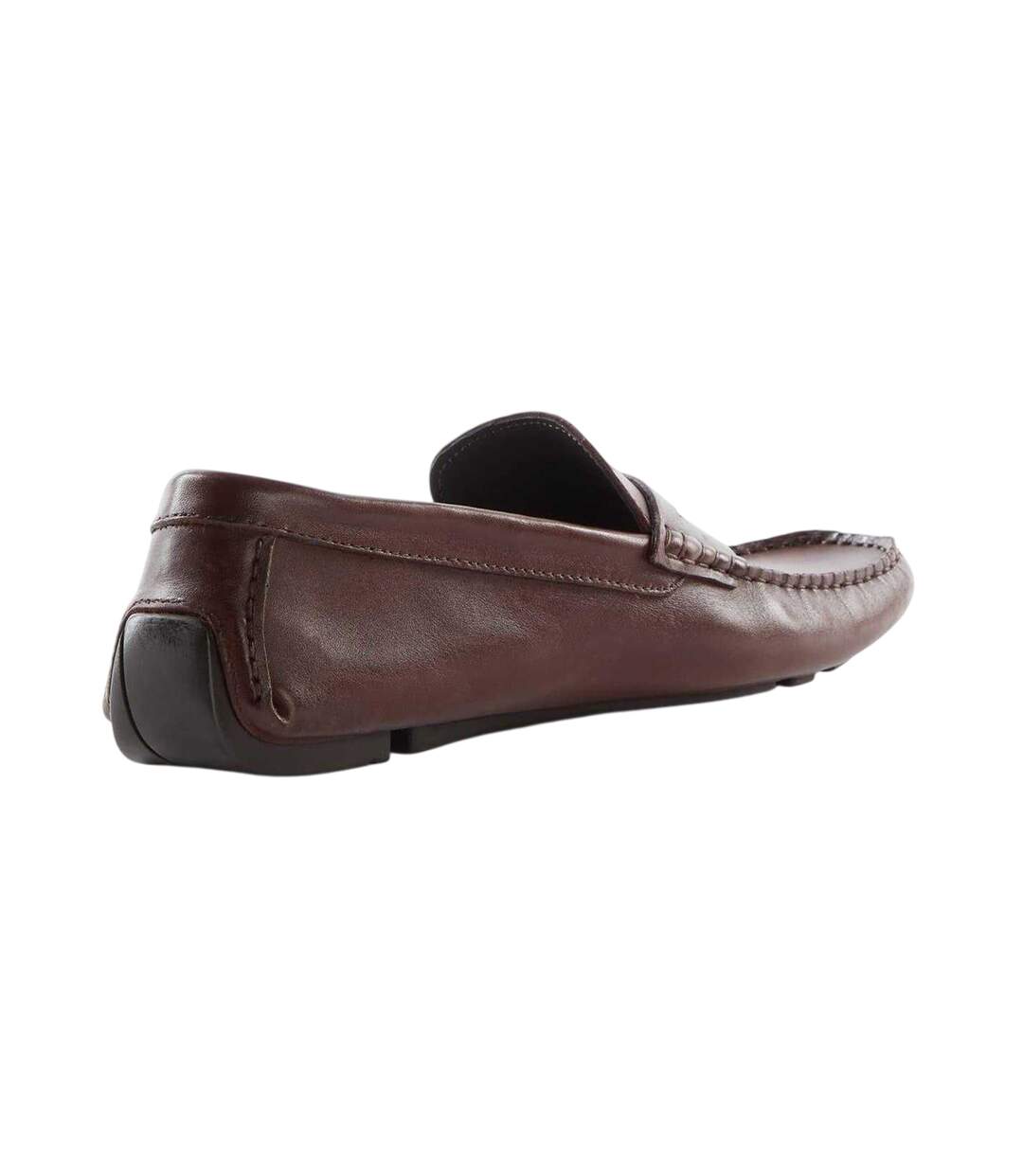 Mens Brantley Leather Penny Loafers Brown Dune London-2