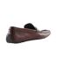 Mens Brantley Leather Penny Loafers Brown Dune London-2