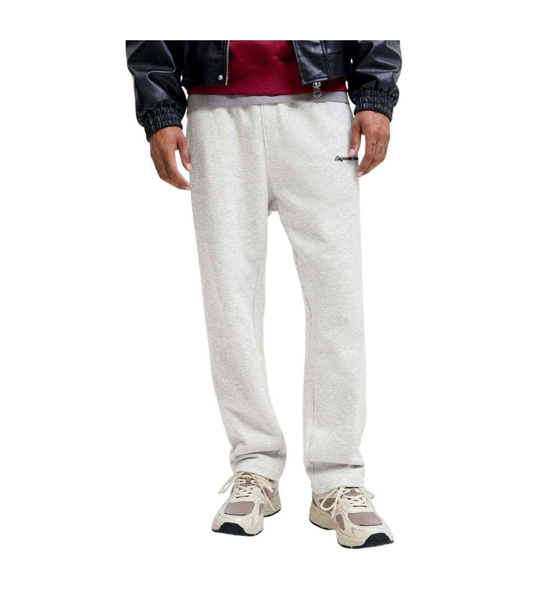 Pantalon De Jogging Homme Blanc Chiné Jack And Jones-3