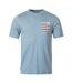 T-shirt Sport Motif À Carreaux Homme Bleu Aquascutum-1