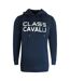 Mens Reversed Logo Hoodie Navy Cavalli Class-1