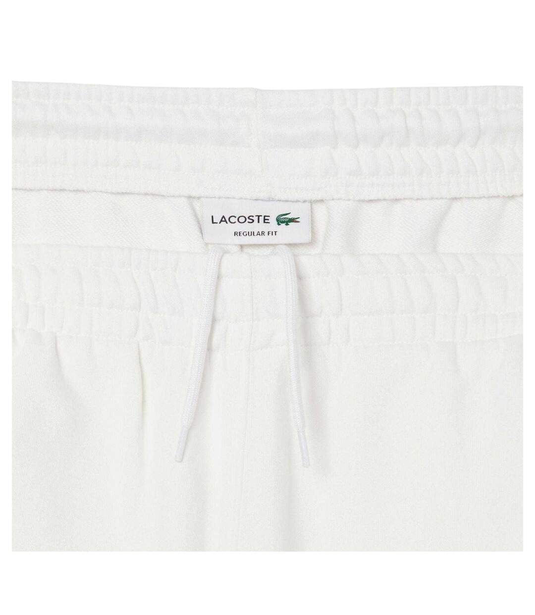 Mens Cotton Graphic Print Regular Shorts Cream Lacoste-4