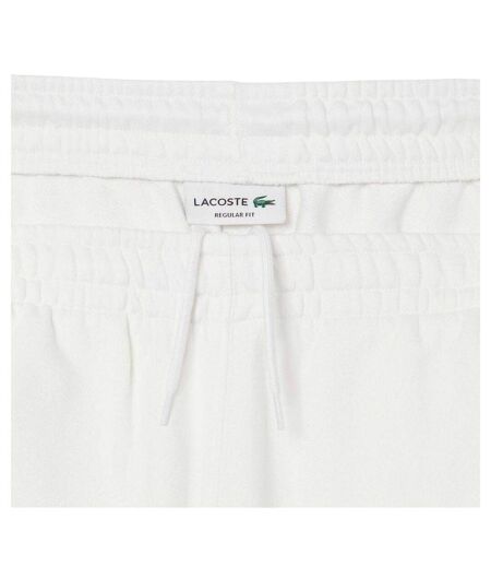 Mens Cotton Graphic Print Regular Shorts Cream Lacoste